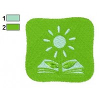 Flower Book Embroidery Design
